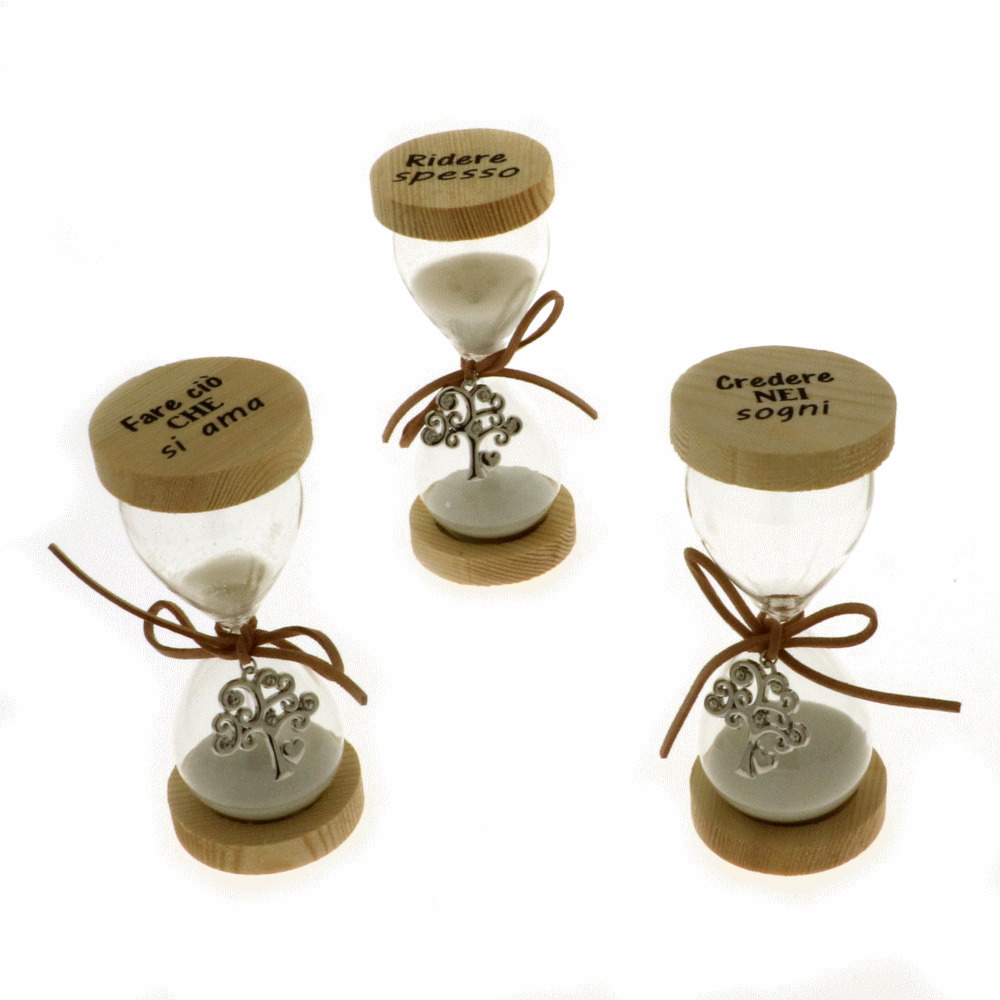 Albero clessidra h. 13,5 3 soggetti assortiti con scatola - 07138 - 07138