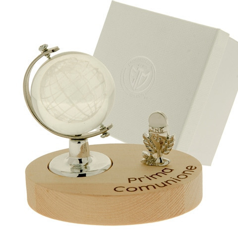 Ovale mappamondo comun. Cm. 8 h. 8 con scatola - 07a079 - 07a079