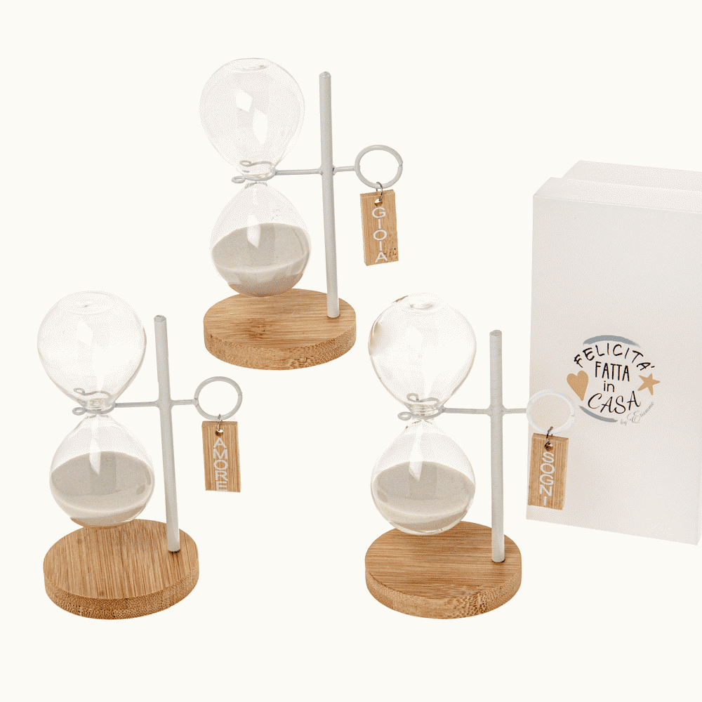 Lume clessidra h. 12,5 c/box s/3 - 07a118