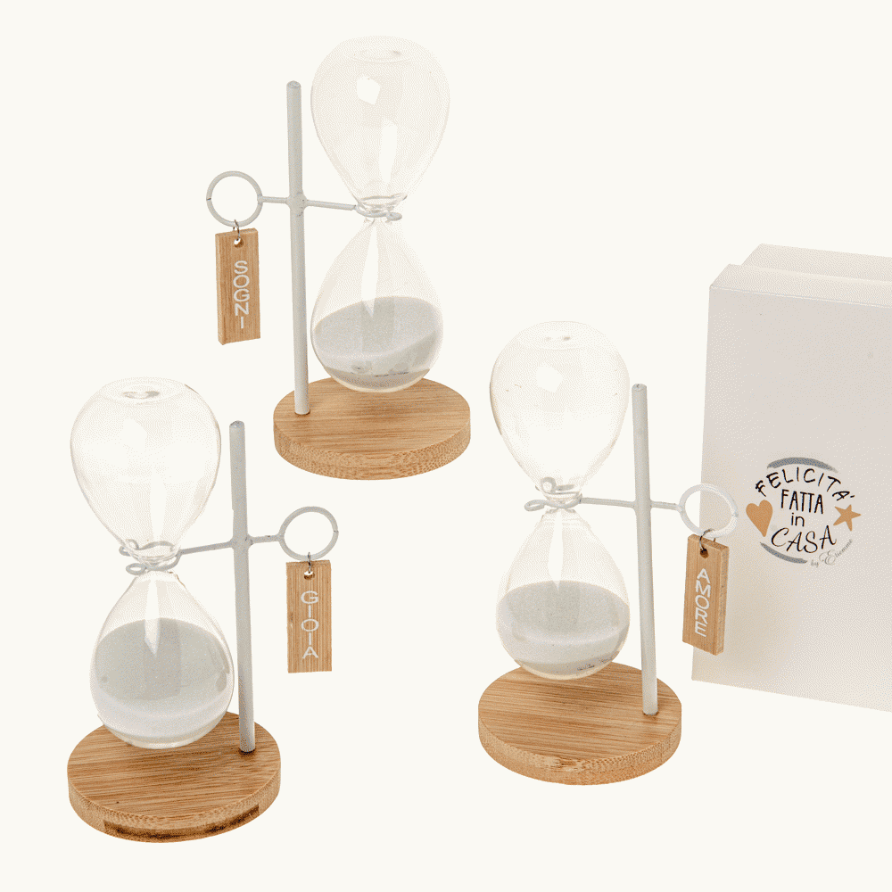 Lume clessidra h. 14,5 c/box s/3 - 07a119