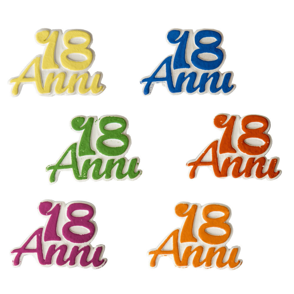 Gesso 18 colore s/6 cm 4,5 - 08657 - 08657