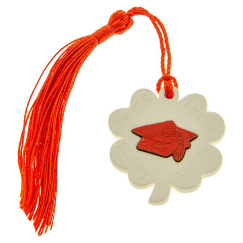 Gesso laurea quadrifoglio cm 4 - 08a074 - 08a074