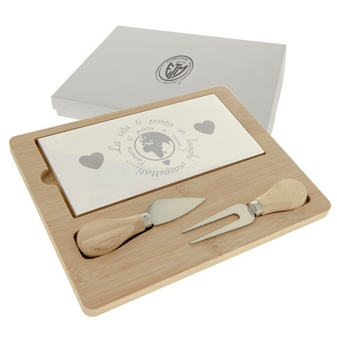 Giro set formaggio cm. 25x20 con scatola - 08a083 - 08a083