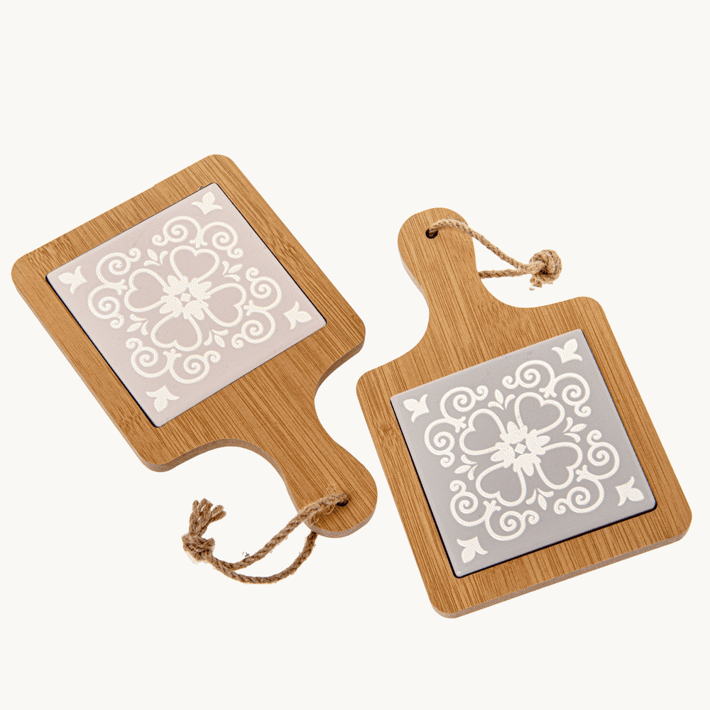 Maiolica vassoio cm. 12x20 s/2 - 08a164