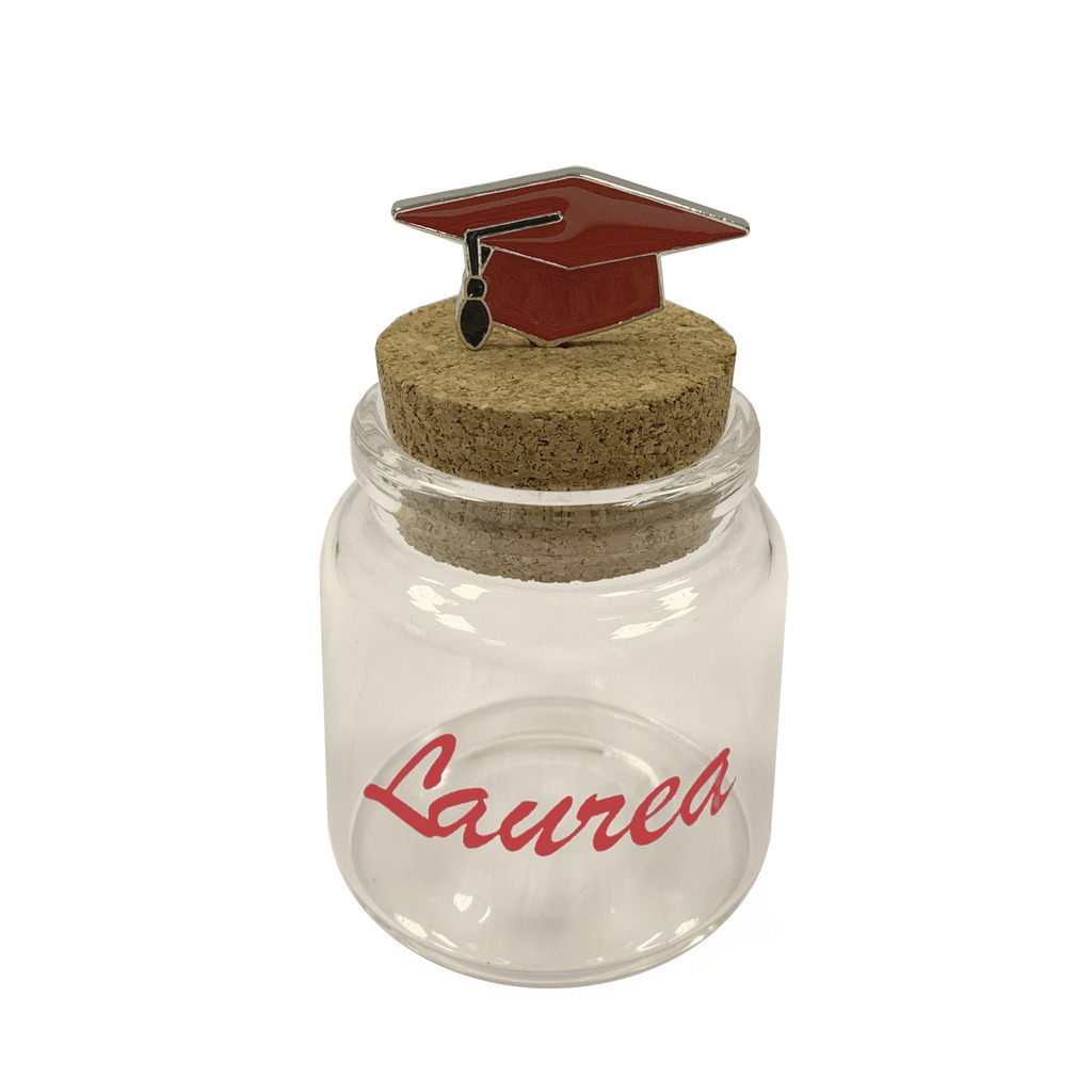 Decora barattolo laurea h. 8 - 12a019 - 12a019