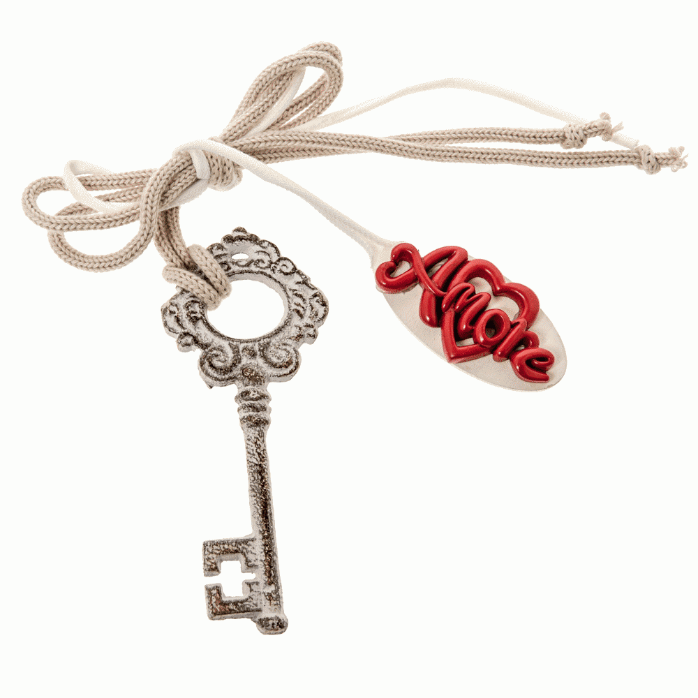 Key del cuore cm. 13 "amore" - 12a101 Key del cuore cm. 13 "amore" - 12a101