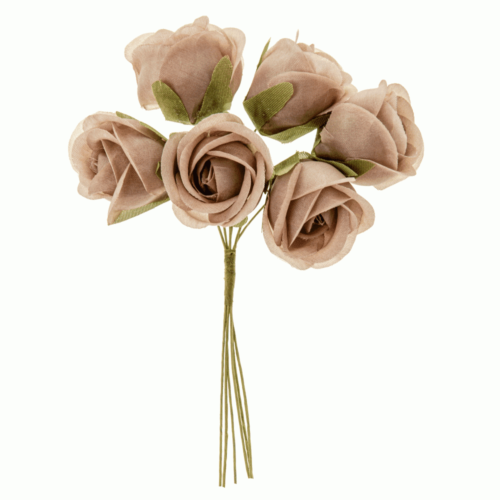 Giselle fiore cm. 3,5 tortora - b0753tort Giselle fiore cm. 3,5 tortora - b0753tort