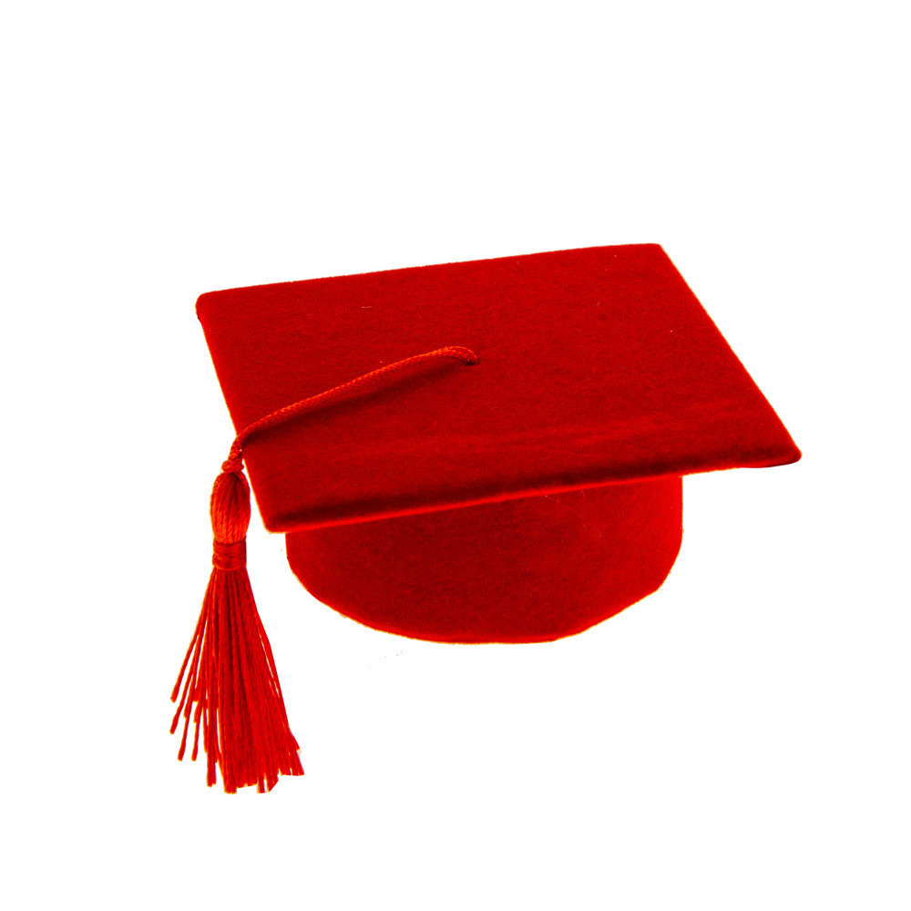 Laurea box tocco rosso cm 7,5x7,5 - c0045 - c0045