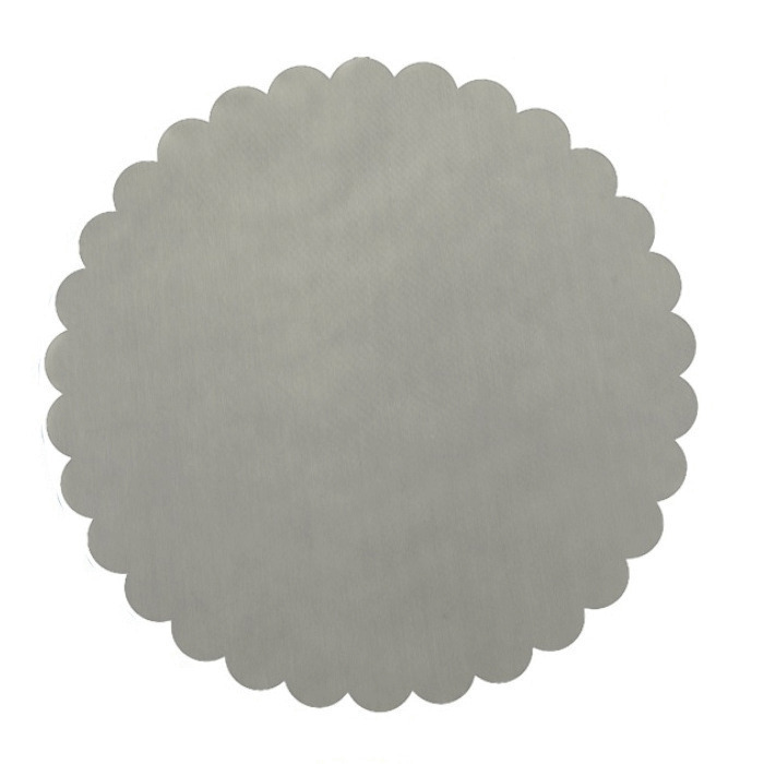 Velo fiore diametro 24 argento - c0123 - c0123