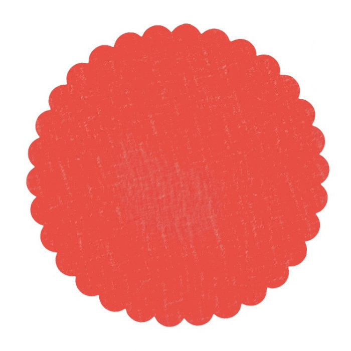 Velo fiore diametro 24 corallo - c0141 - c0141