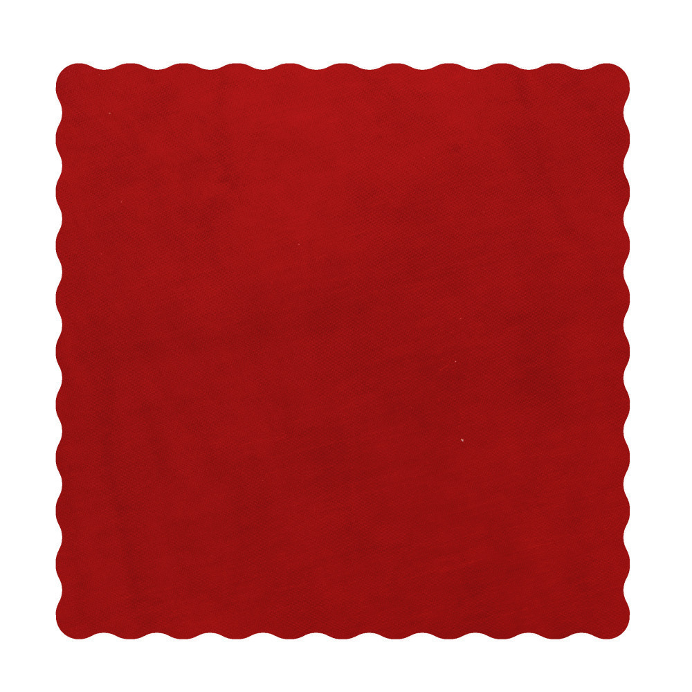 Velo onda quadro cm 24x24 rosso - c0383 - c0383
