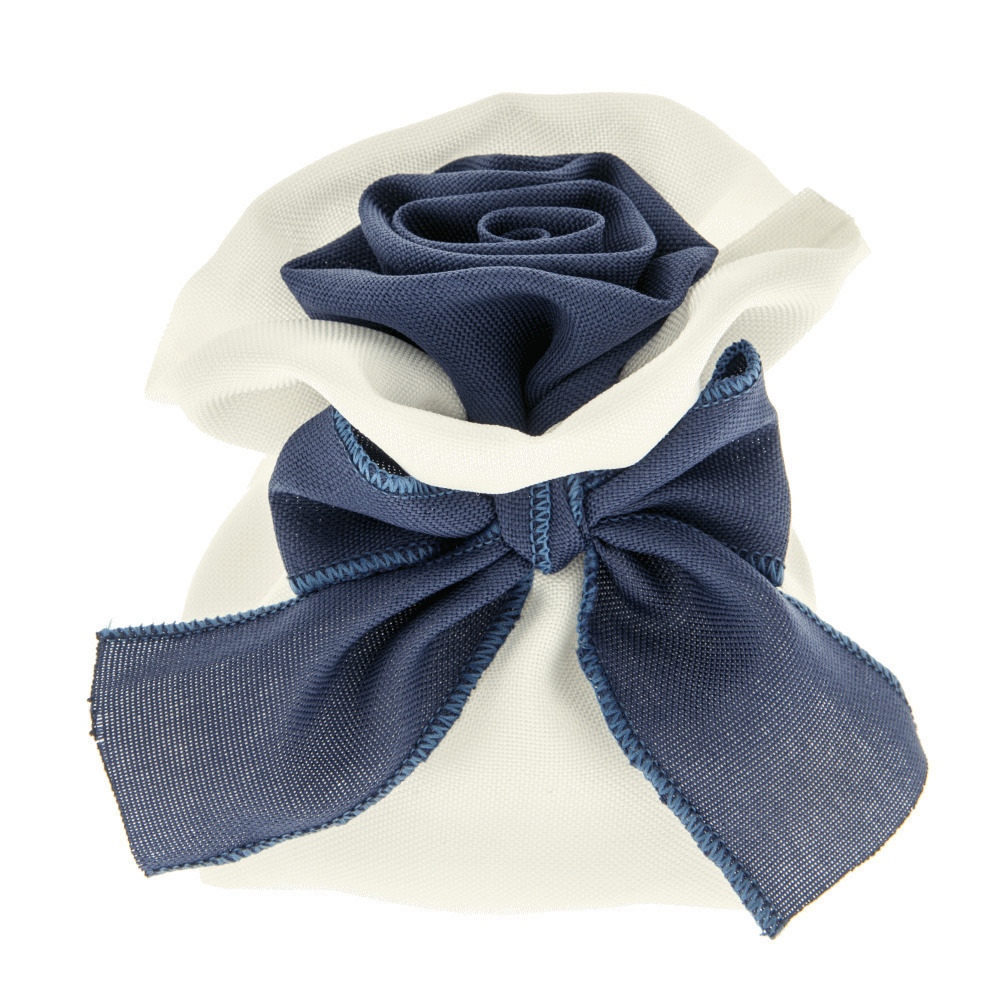 Fiore bag quadro blu cm. 11 - c2378 - c2378