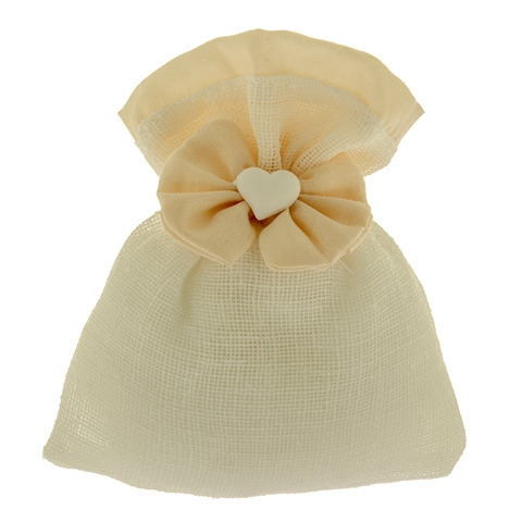 Floc bag cm. 10x12 crema - c2534 - c2534