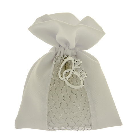 Brillus bag cm. 10x12 silver - c2591 - c2591