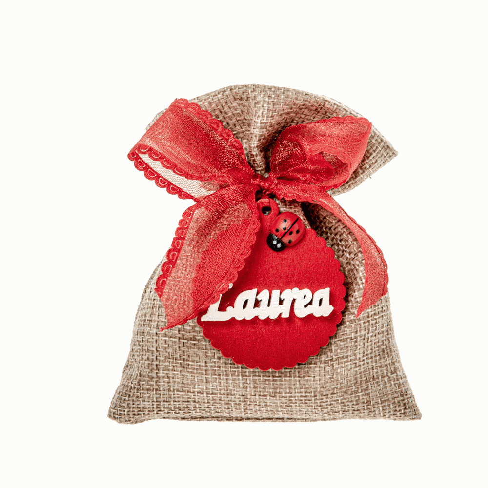 Rustic laurea bag cm. 10x12 - c2738 Rustic laurea bag cm. 10x12 - c2738