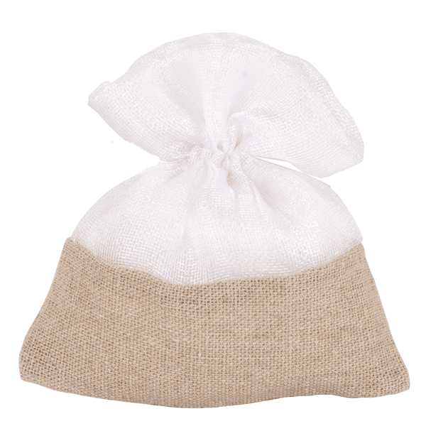 Todi bag cm. 10x12 bianco - c2848