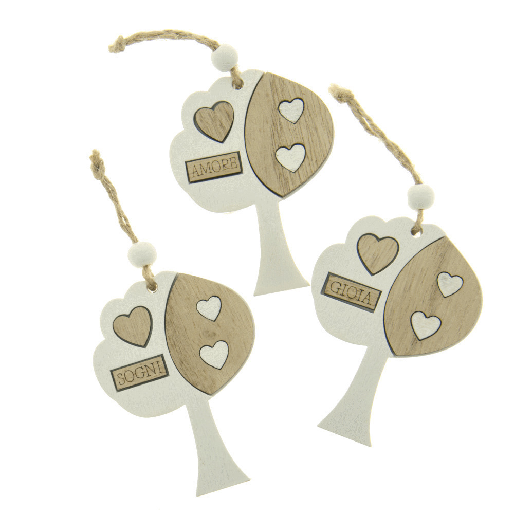 Decoral albero cm 8 3 soggetti assortiti - ca141 - ca141