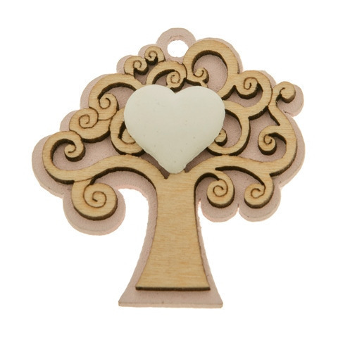 Legno albero rosa cm. 4,5(bag 12)1/120bag - ca146 - ca146