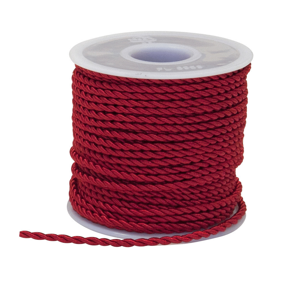 Cordino rosso 3mm 25mt 1/12/120 - dn014 - dn014
