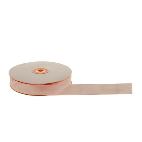 Nastro battesimo rosa 20mm 50mt - dq2004 - dq2004