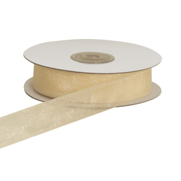 Nastro organza avorio 10mm 50mt - e1002 - e1002