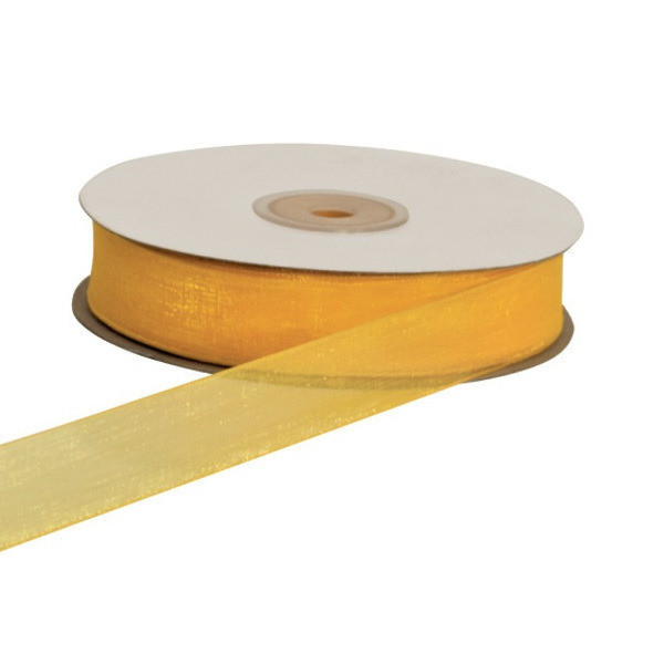 Nastro organza giallo 10mm 50mt - e1008 - e1008