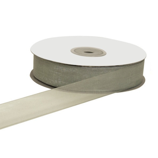 Nastro organza argento 10mm 50mt - e1017 - e1017