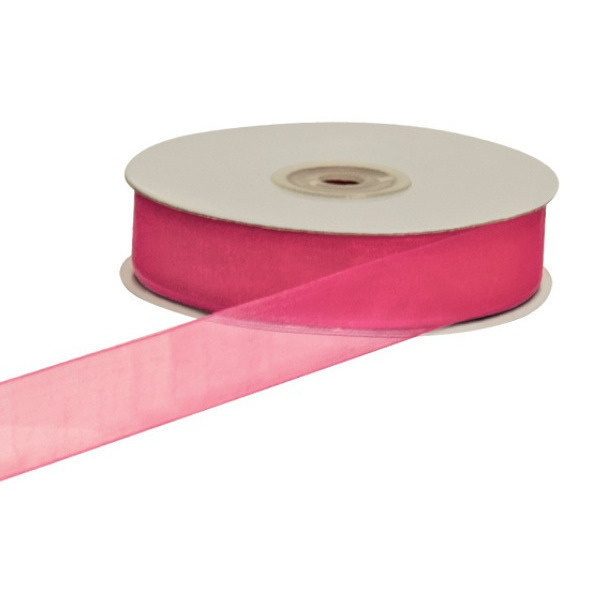 Nastro organza fragola 10mm 50mt - e1022 - e1022