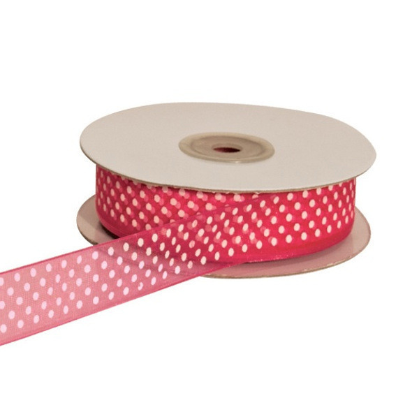 Nastro org. Pois fragola 10mm 50mt - ep1122 - ep1122