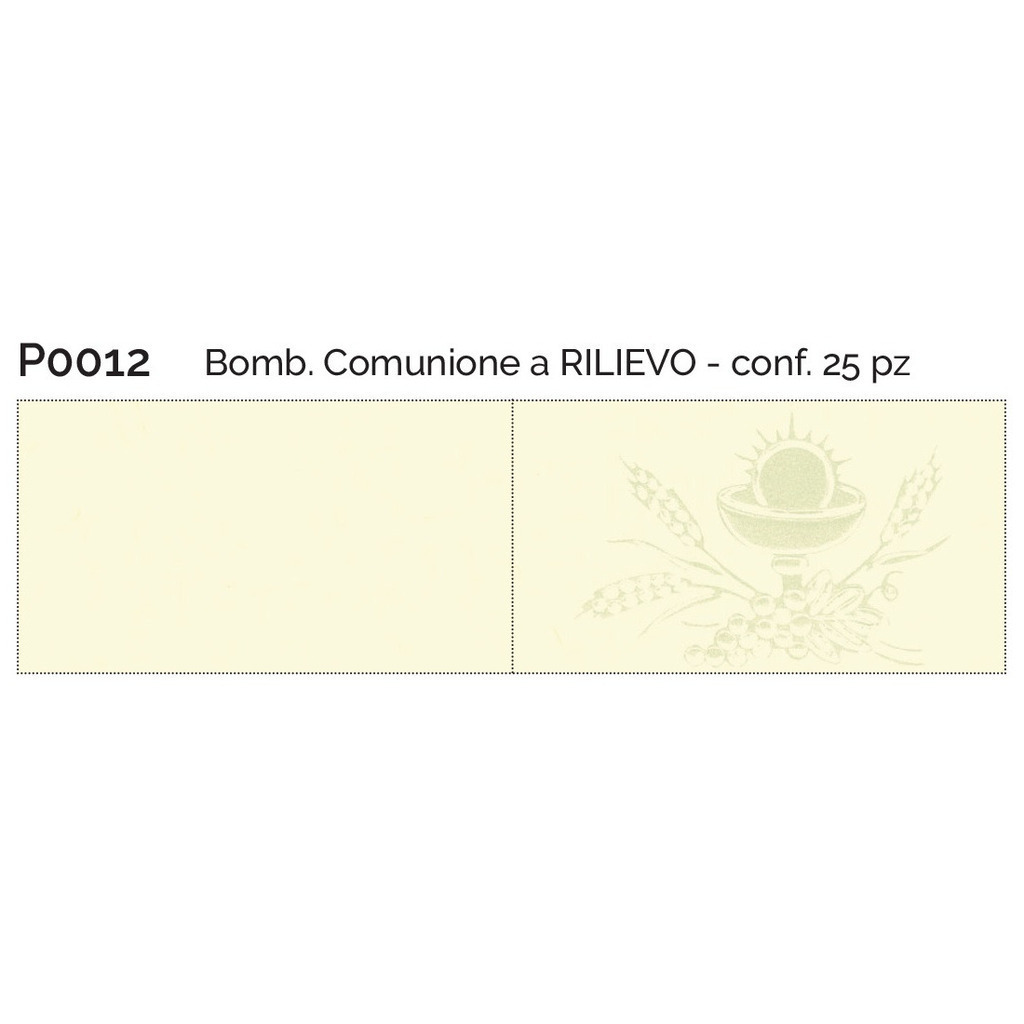 Bomb. Comunione a rilievo conf. 25 pz - p0012 - p0012