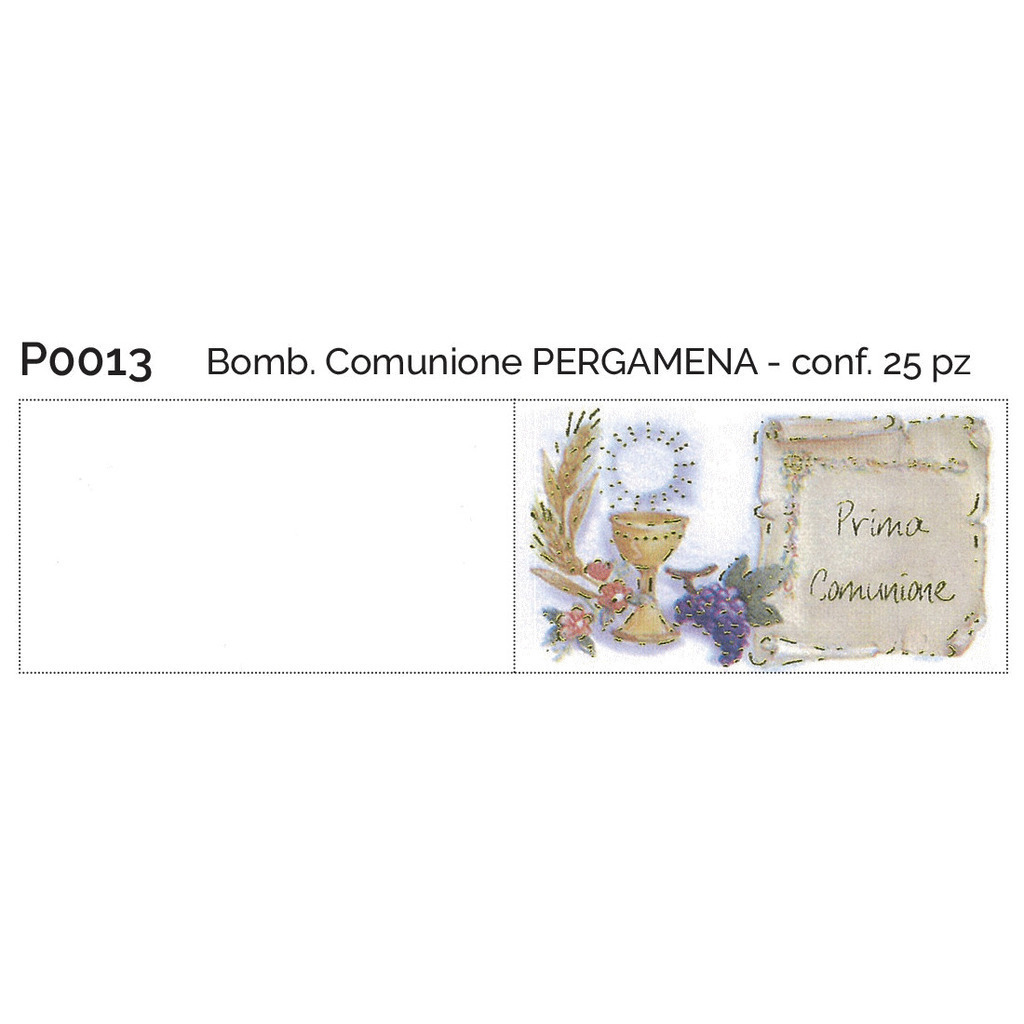 Bomb. Comunione pergamena conf. 25 pz - p0013 - p0013