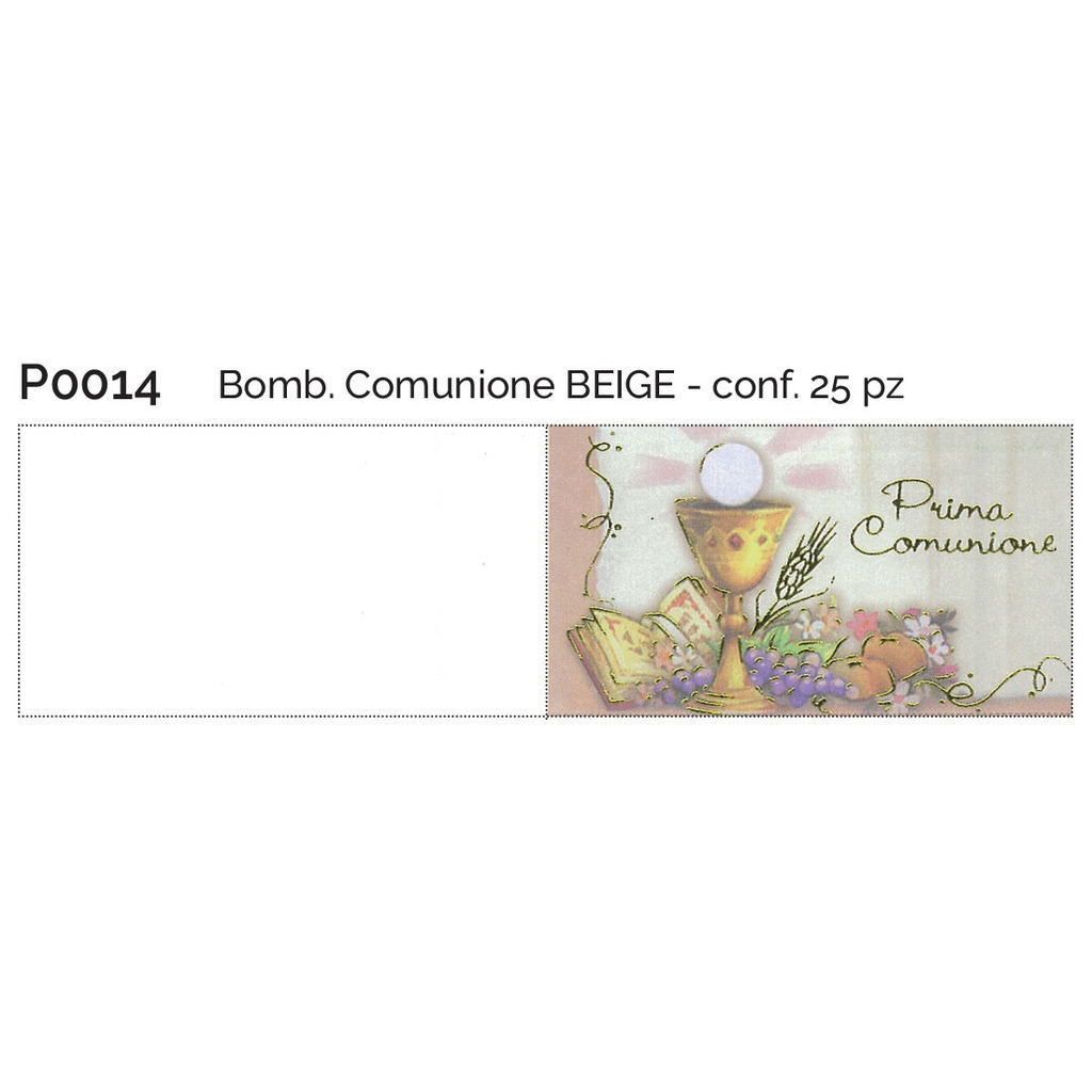 Bomb. Comunione beige conf. 25 pz - p0014 - p0014