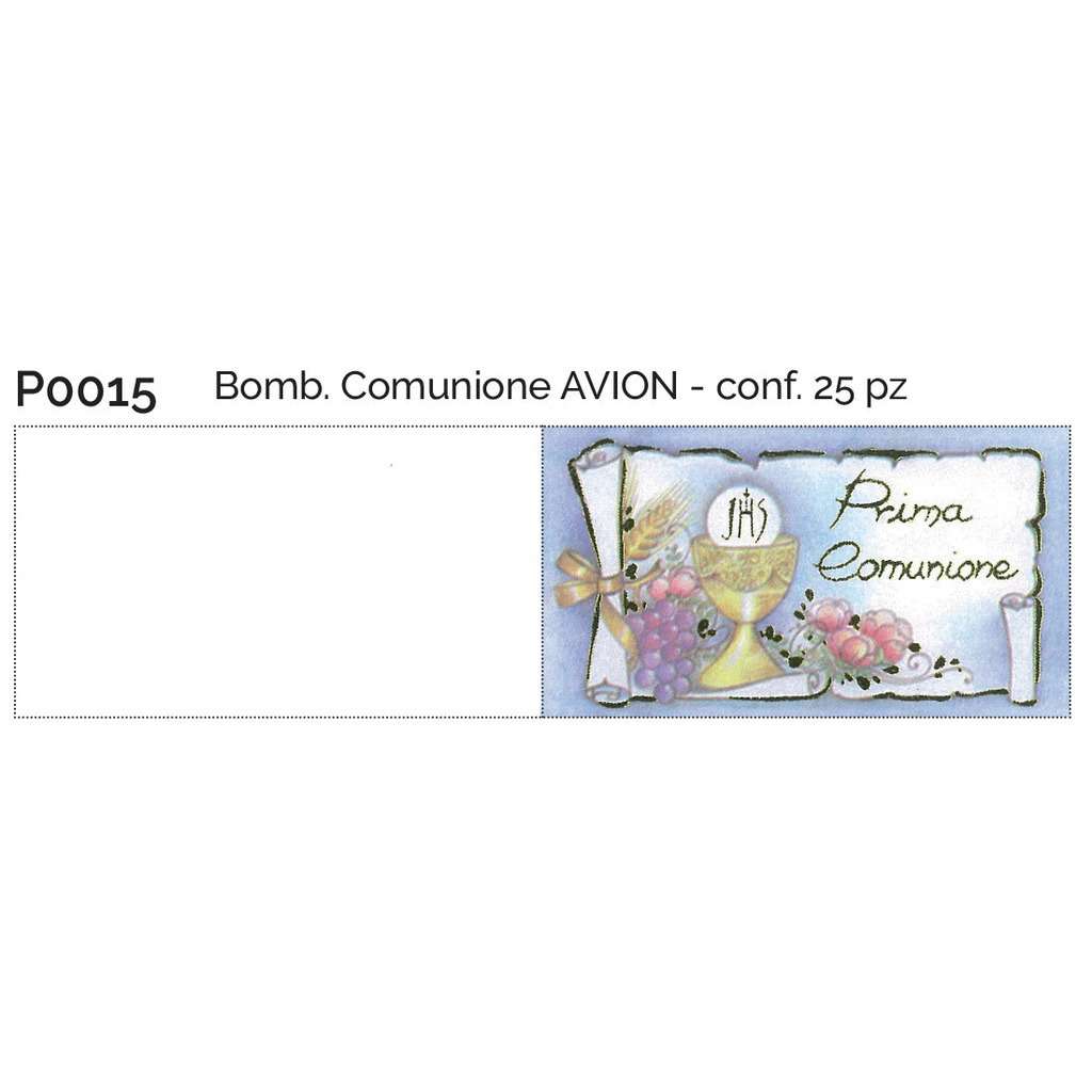 Bomb. Comunione avion conf. 25 pz - p0015 - p0015