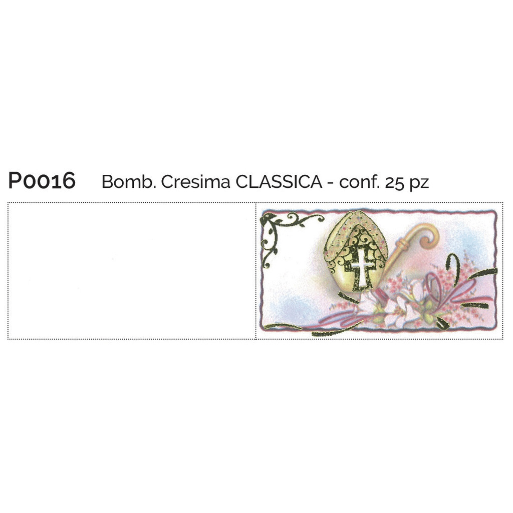 Bomb. Cresima classica conf. 25 pz - p0016 - p0016