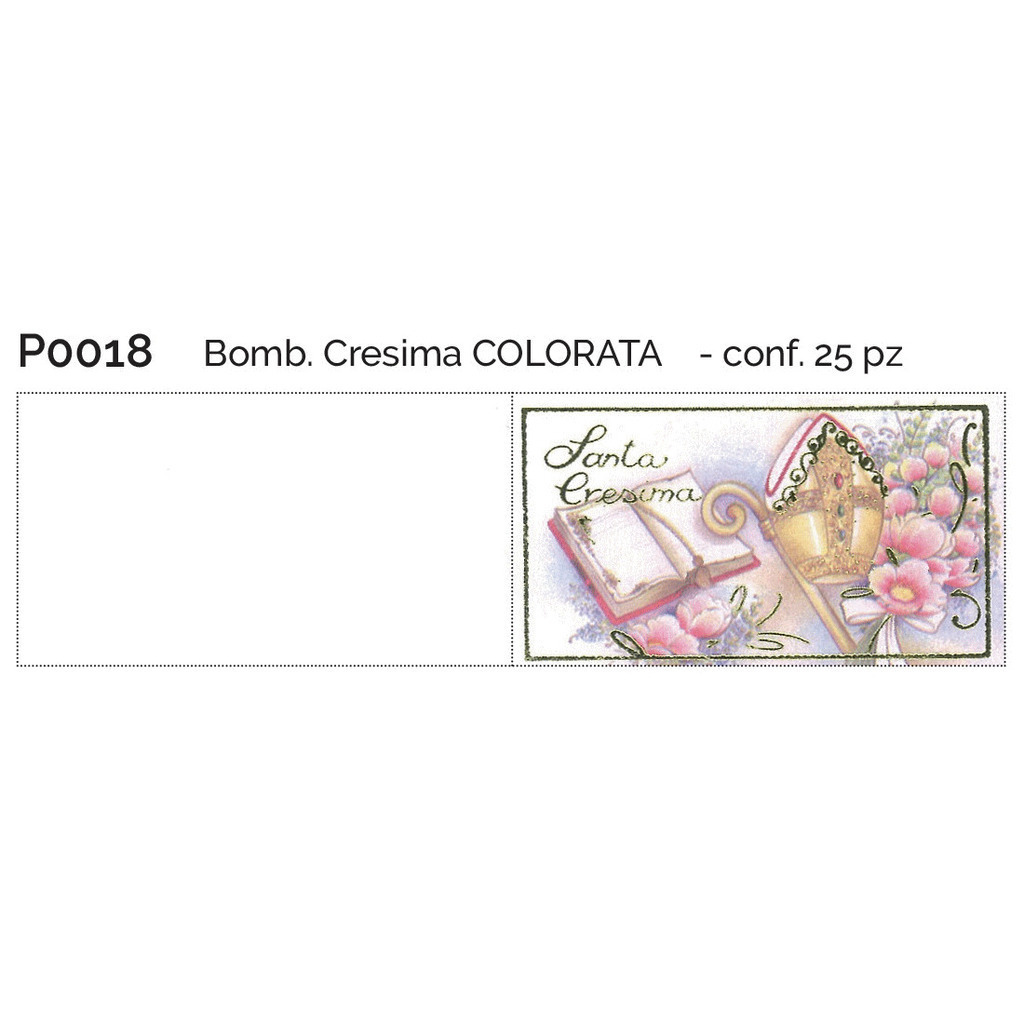 Bomb. Cresima colorata conf. 25 pz - p0018 - p0018