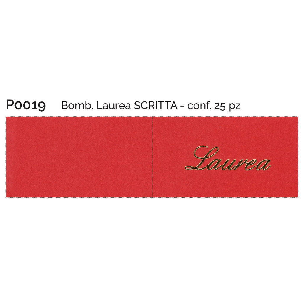Bomb. Laurea scritta conf. 25 pz - p0019 - p0019