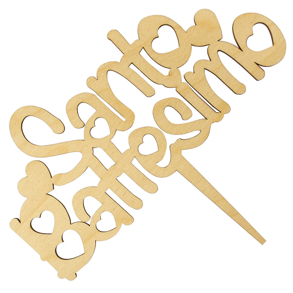 Cake topper "s. Battesimo" - p0140 - p0140