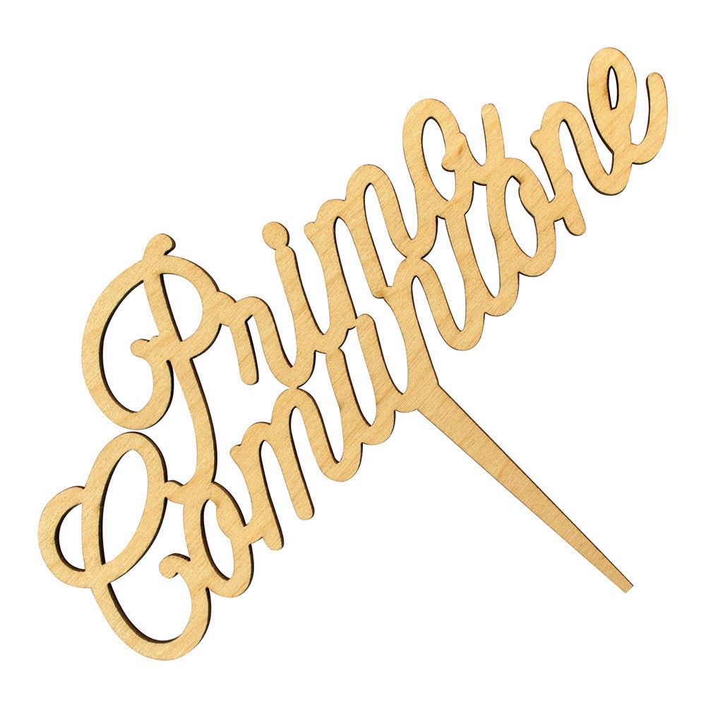 Cake topper "prima comunione" - p0143 - p0143