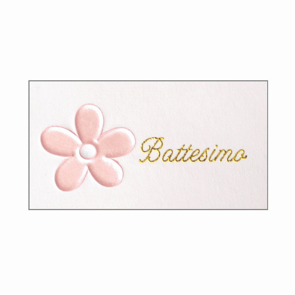 Battesimo fiore rosa - p0209 - p0209