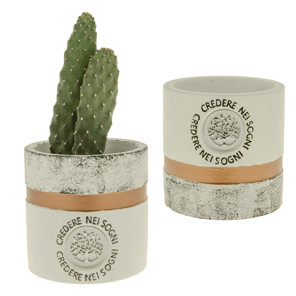 Qfdali' portapiante 2 soggetti assortiti diametro 10 h. 10 - qfc734 - qfc734