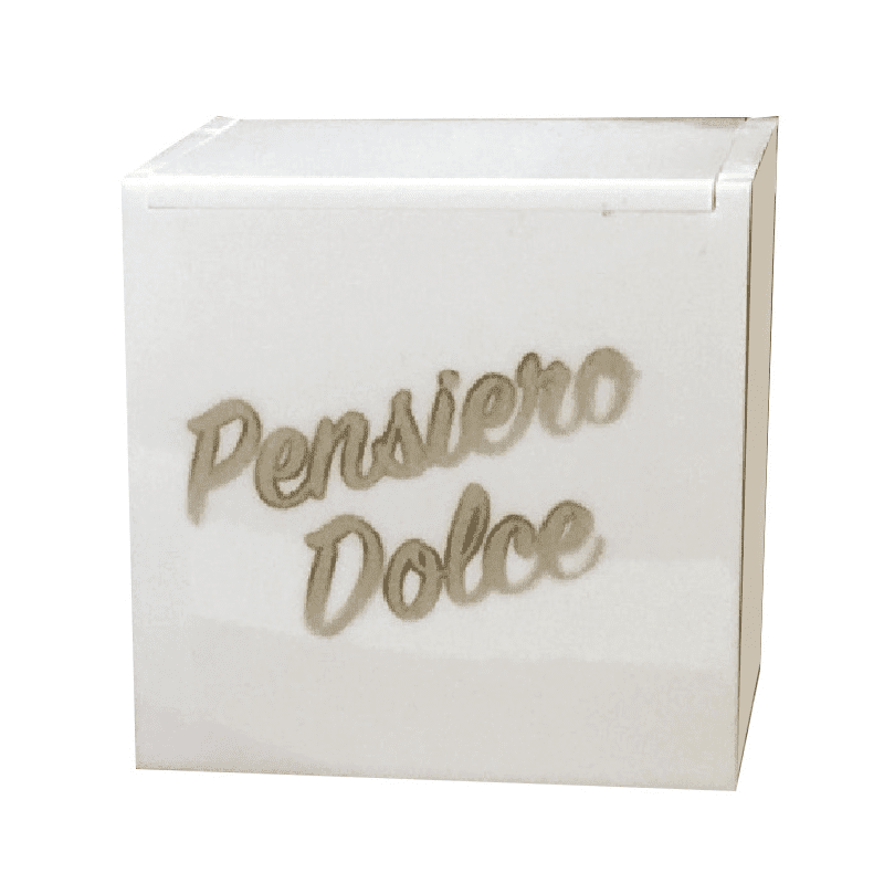Stock cubox cm5x5x5"pensiero dolce"/25nt - sc395