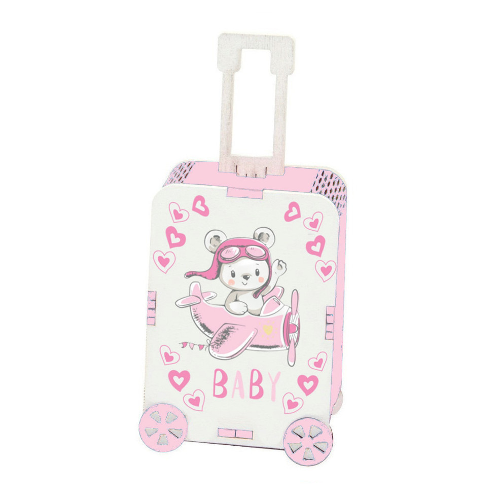 Trolley baby rosa cm. 5,5 h. 12 - sc540 - sc540