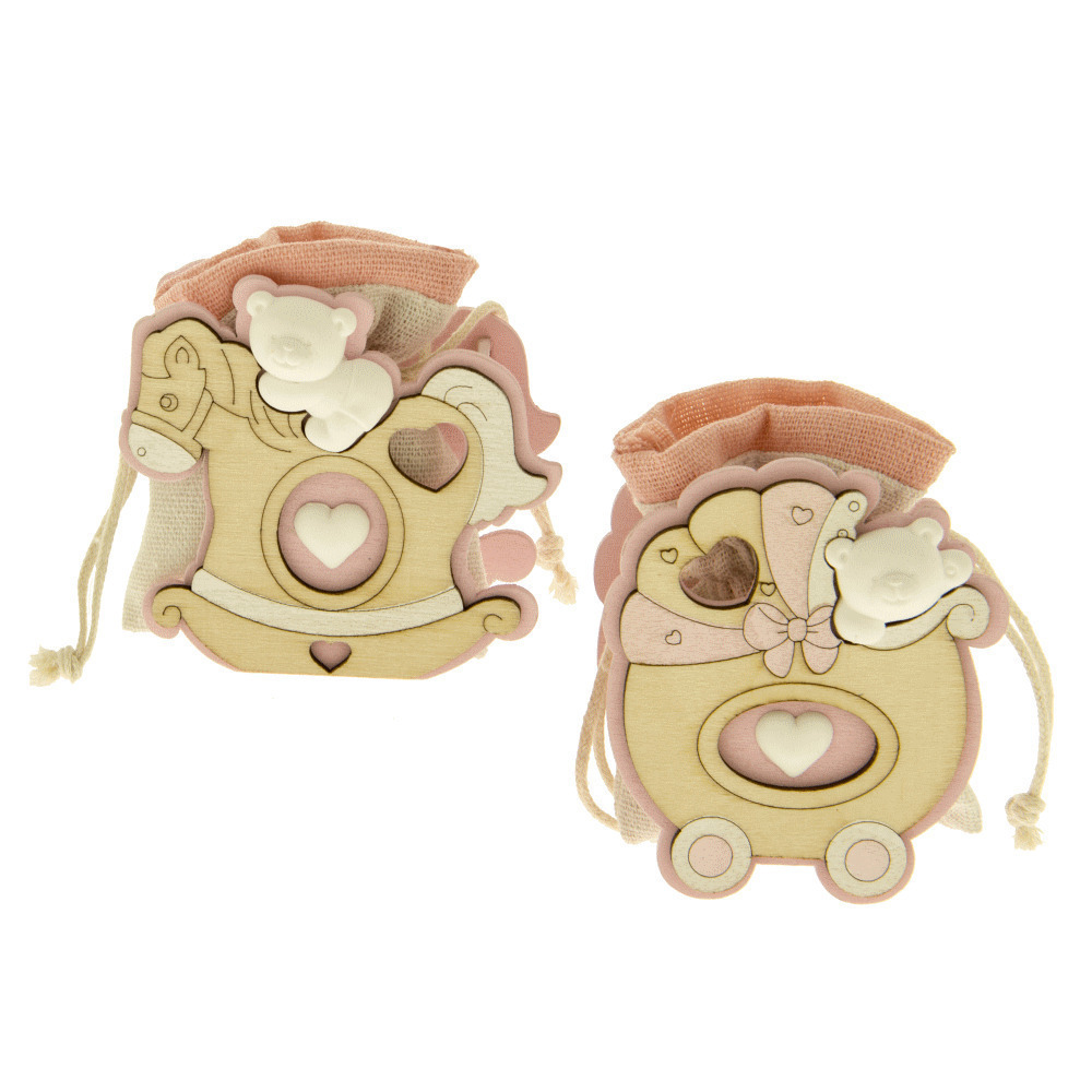 Arte bag orso dondolo rosa 2 soggetti assortiti h8 - sc559 - sc559