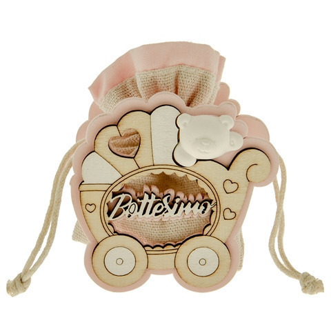 New arte carrozzina rosa h. 8 - sc607 - sc607