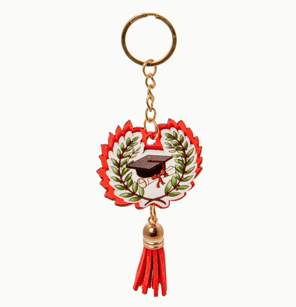Rouge p/chiave cm. 8 laurea - sc687 Rouge p/chiave cm. 8 laurea - sc687