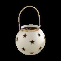 Portacandela lanterna in metallo - oro - 20bc1541