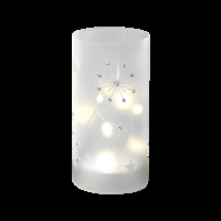 Bicchiere in vetro - 18 h. Cm. - rosa - 20cc1521