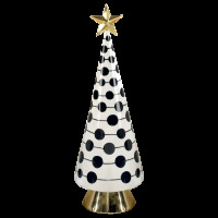 Abete in ceramica - 38,5 h. Cm. - nero - 20tc1619