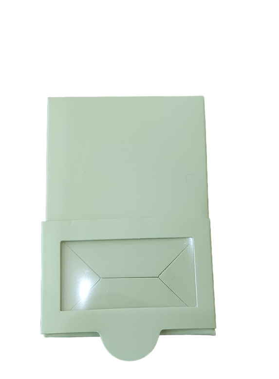 Scatola porta confetti con finestra verdino 9x6x1,5 cm - box08ltgr