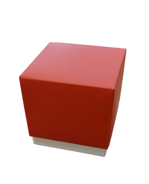 Scatola cartone 6x6x6 cm rosso - box09red